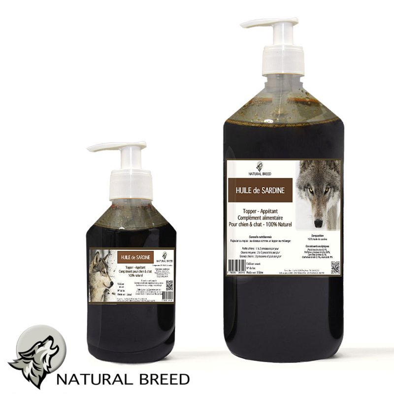 Sardine oil - Natural Topper - dog & cat