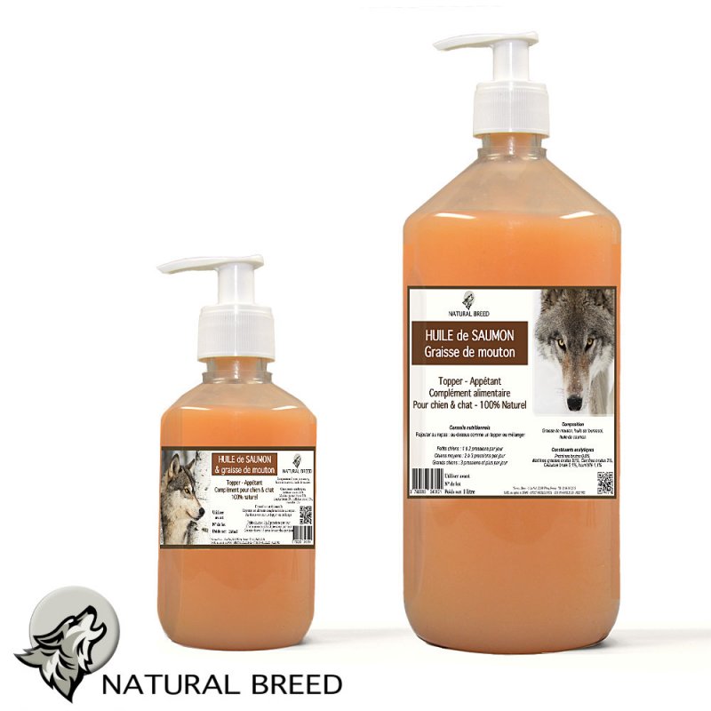 Salmon oil and mutton fat - Natural Topper - dog & cat