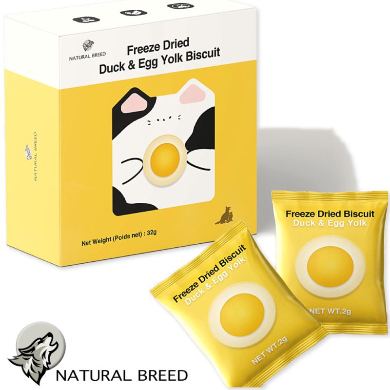 Freeze Dried Duck & Egg Yolk Biscuit