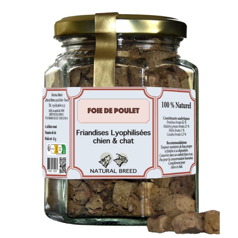 Freeze-dried treats - Chicken liver - Dog&Cat