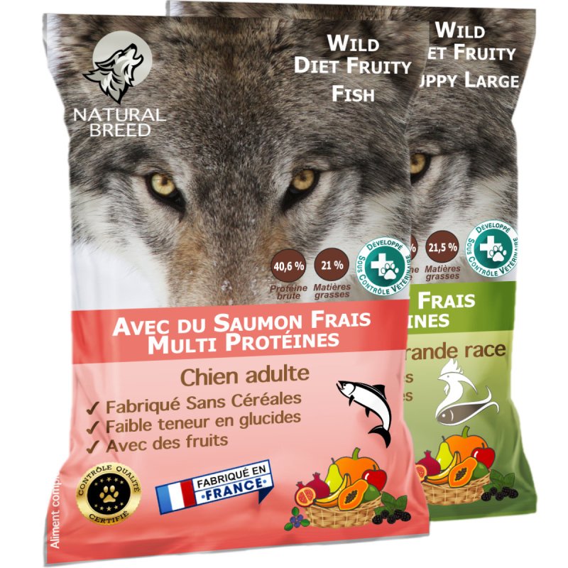 Pack sur mesure Wild Diet Fruity 11.4 kg (Chien)