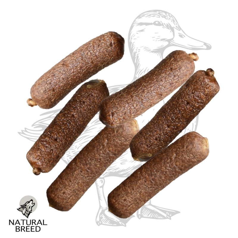 Petites saucisses de canard - Friandise naturelle à mâcher pour Chien